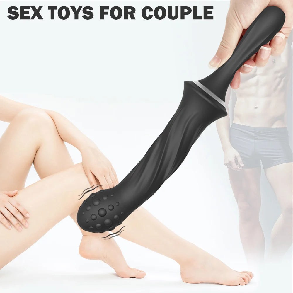 Handheld G‑Spot & Clit Vibrator – Powerful Butt Plug Massager for Couples