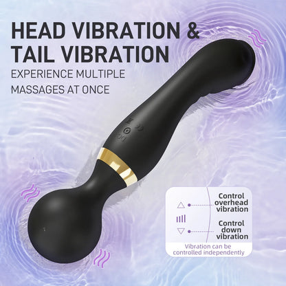 Double Head Powerful Dildos Vibrator G Spot Clitoris Stimulator AV Magic Wand