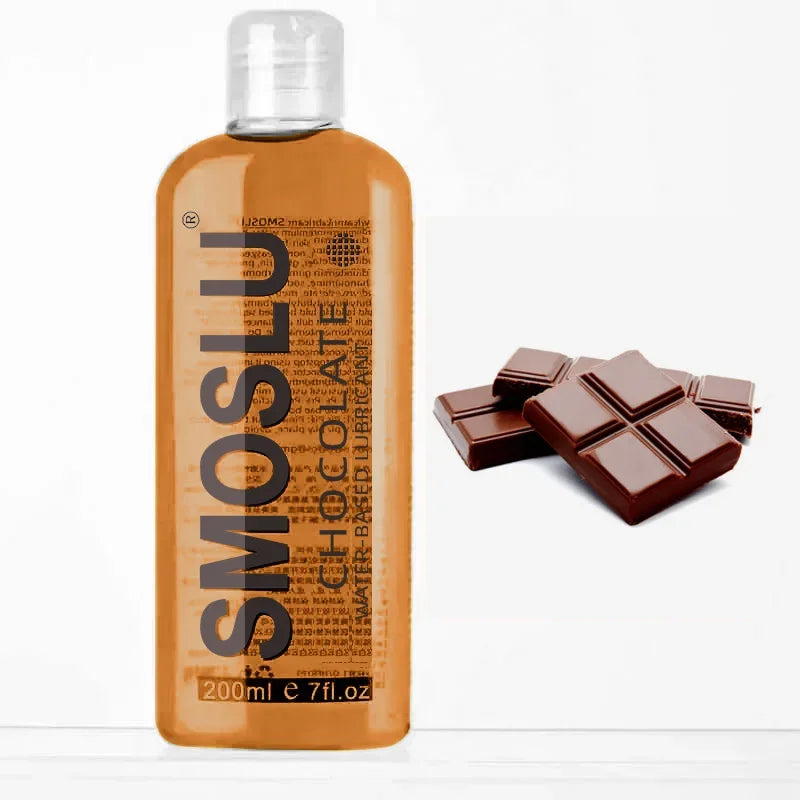 SMOSLU Water-Based Lubricant 200 ml｜Fruit Flavour Lube Banana Chocolate Sugar ｜Body & Anal Use