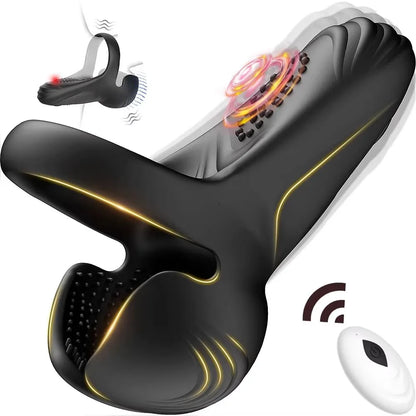 Remote Control Male Massage Ring | Testicle & Perineum Vibrator | Circulation & ED Support