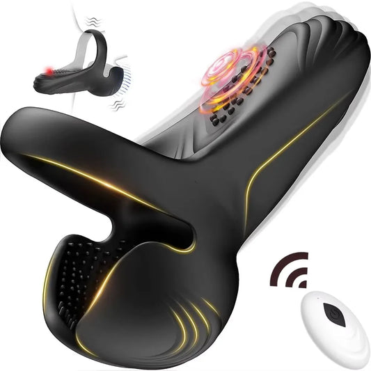 Remote Control Male Massage Ring | Testicle & Perineum Vibrator | Circulation & ED Support