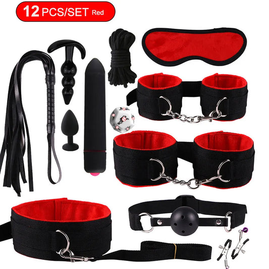 BDSM sexual couples kit erotic accessories handcuffs for session Anal plug sex game Adult Sexy Toys sexyshop