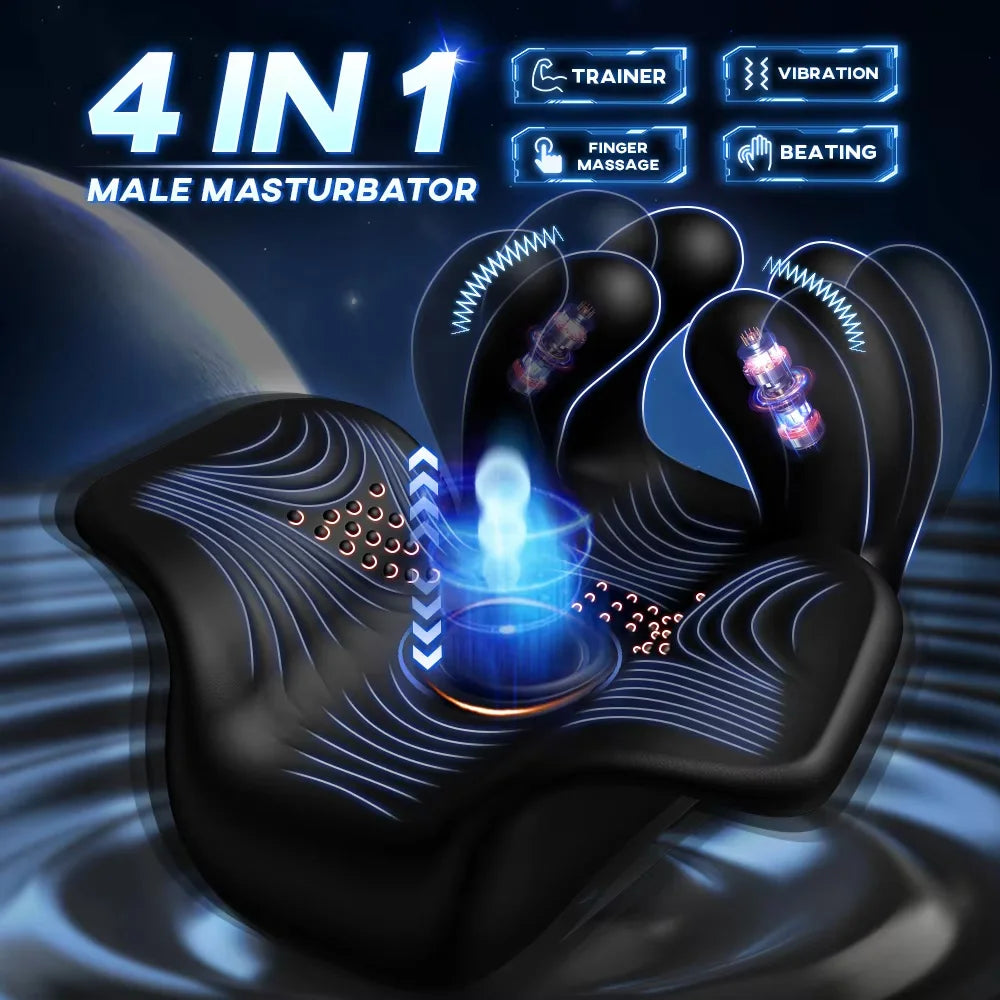 Automatic Glans Trainer Vibrator for Men – Delay Training, Finger Control, USB Charging