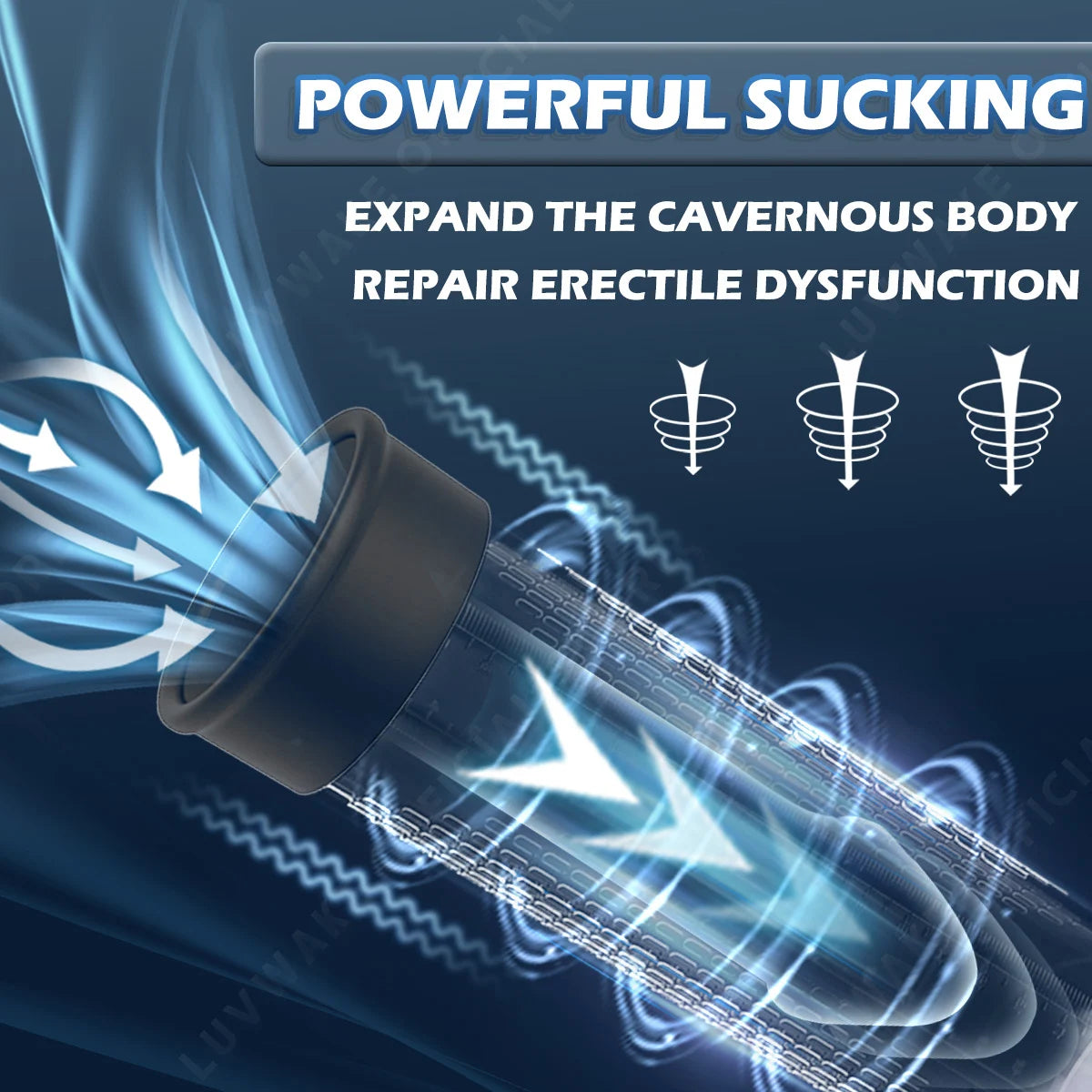 IPX7 Waterproof Electric Penis Pump – 4 Suction Modes, 2 Sleeves, Vacuum Enlarger Toy